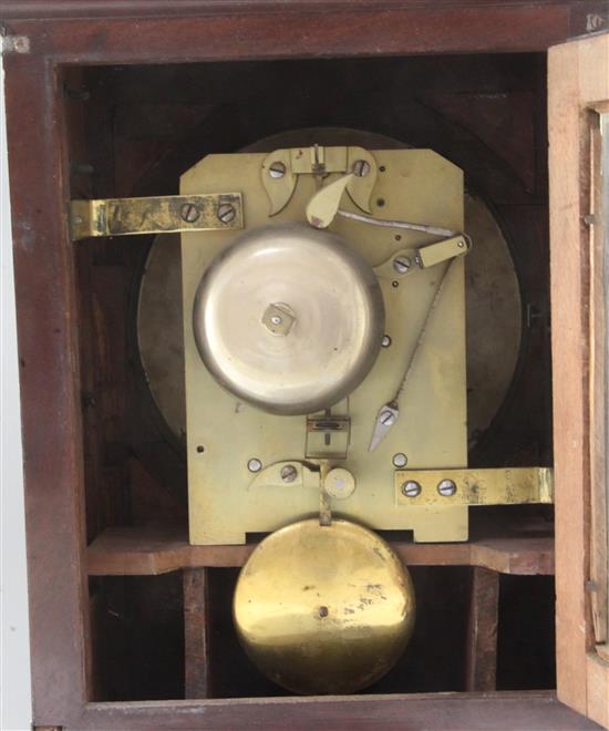 A Regency mahogany bracket clock, Chater, Goswell Road, London, 21in.